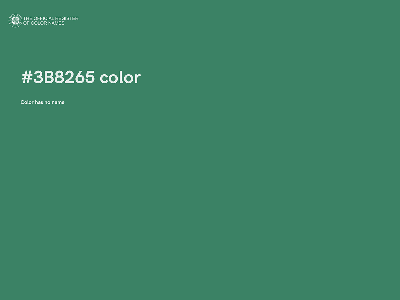 #3B8265 color image