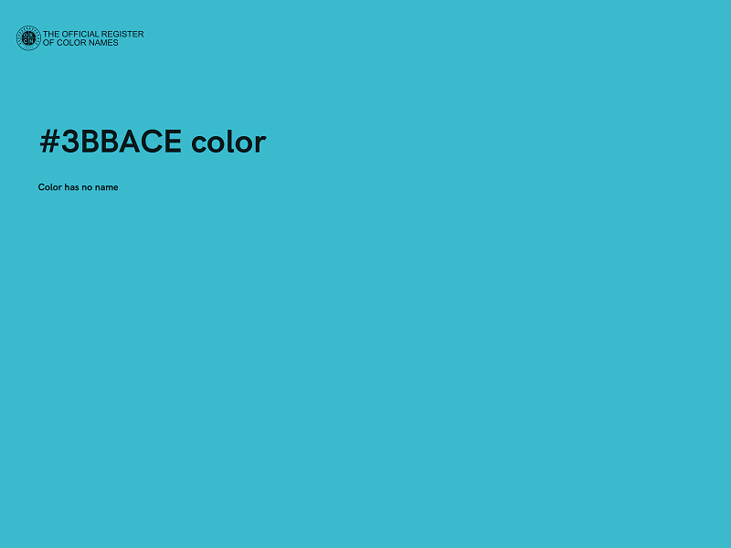 #3BBACE color image