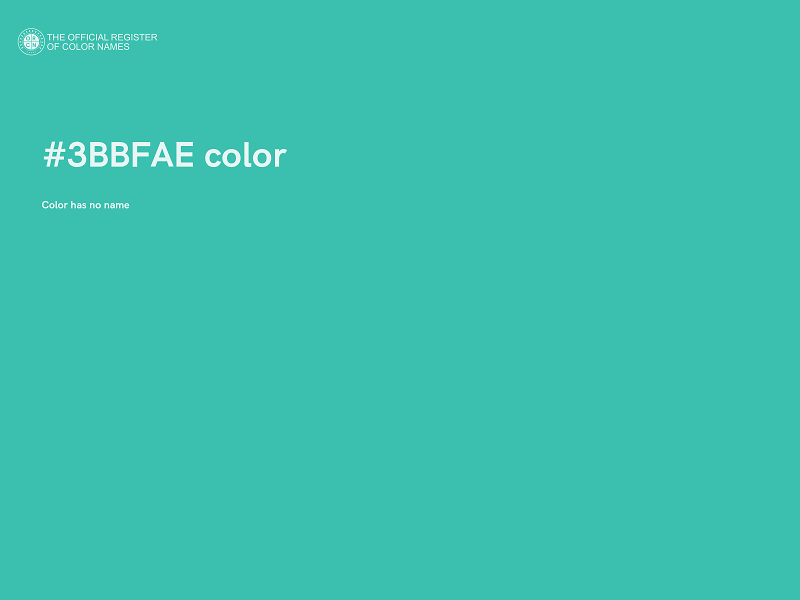 #3BBFAE color image