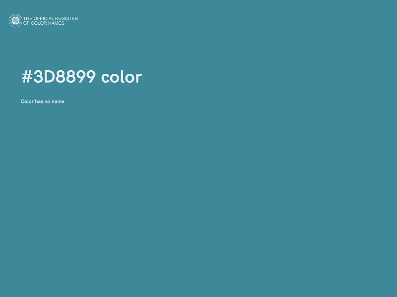 #3D8899 color image