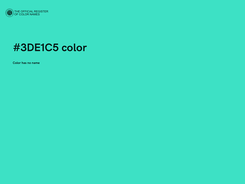 #3DE1C5 color image