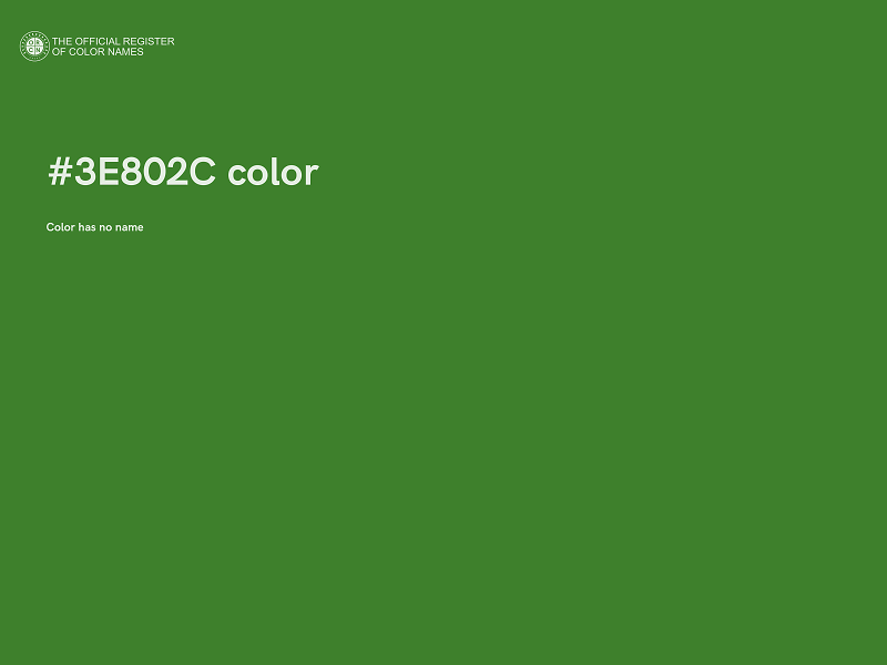 #3E802C color image