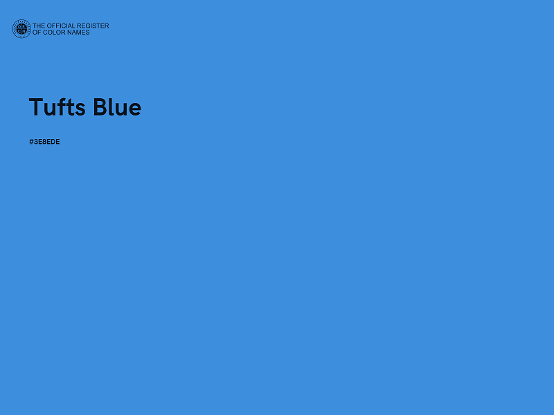 #3E8EDE - Tufts Blue color image