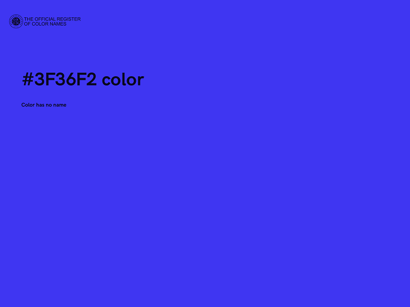 #3F36F2 color image
