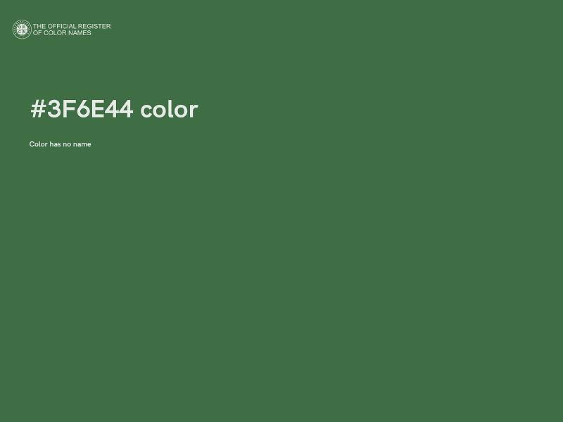 #3F6E44 color image