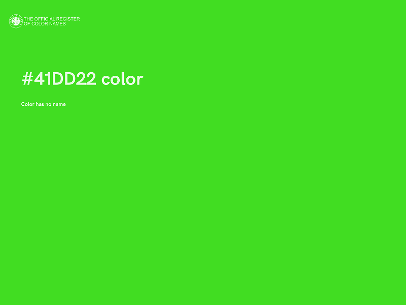 #41DD22 color image