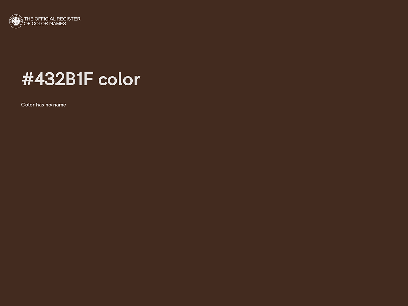 #432B1F color image
