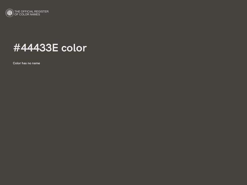 #44433E color image