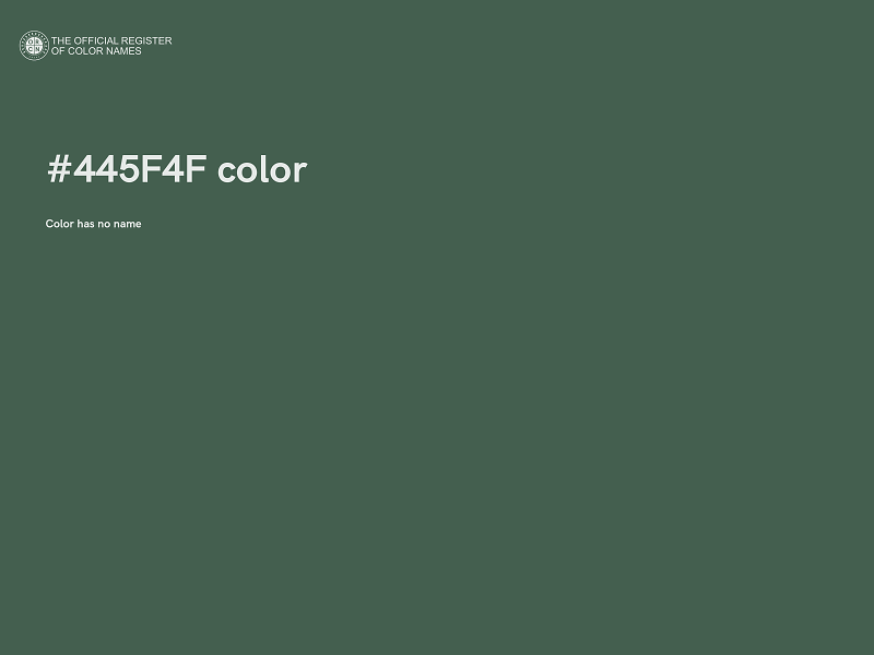 #445F4F color image