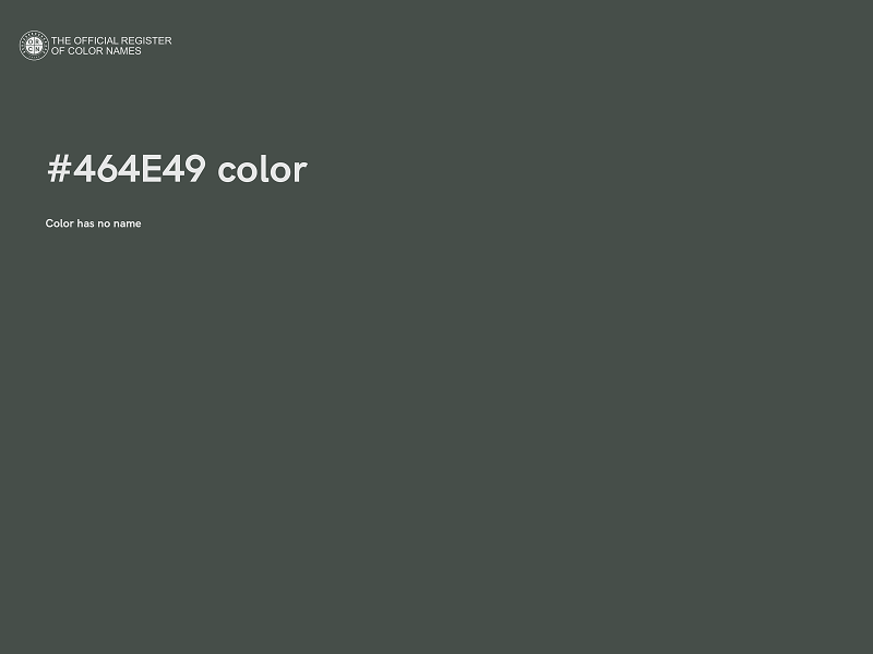 #464E49 color image