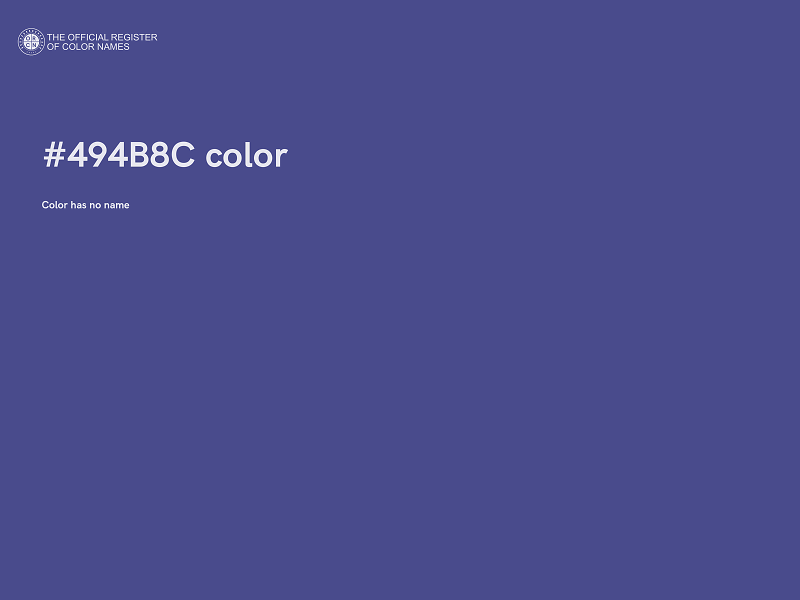 #494B8C color image
