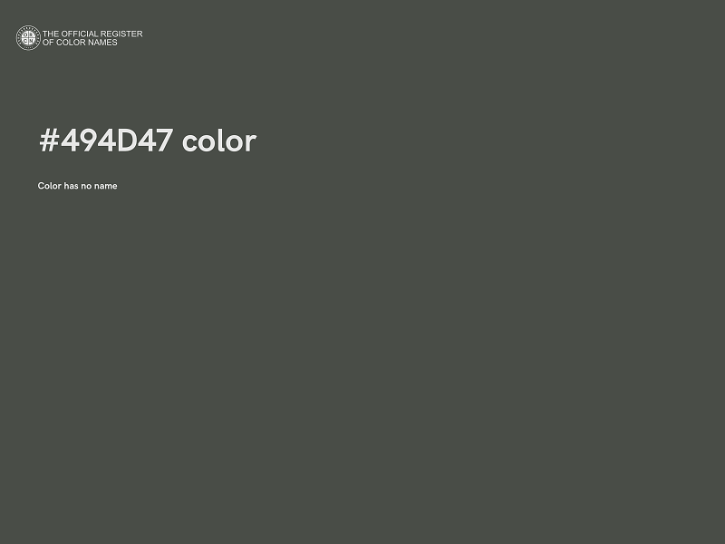 #494D47 color image