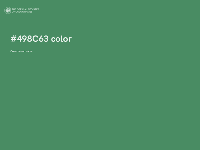 #498C63 color image