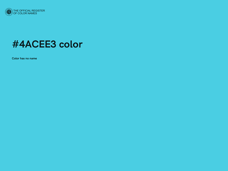 #4ACEE3 color image