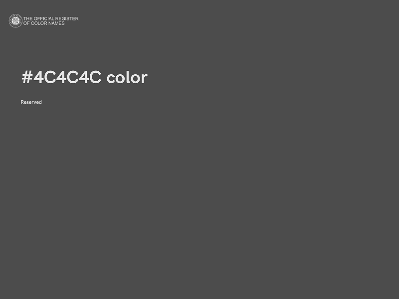 #4C4C4C color image