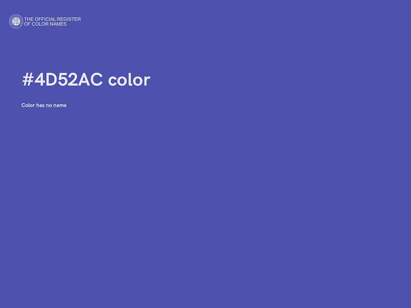 #4D52AC color image