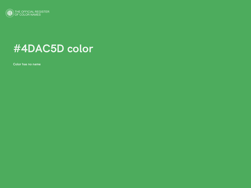 #4DAC5D color image
