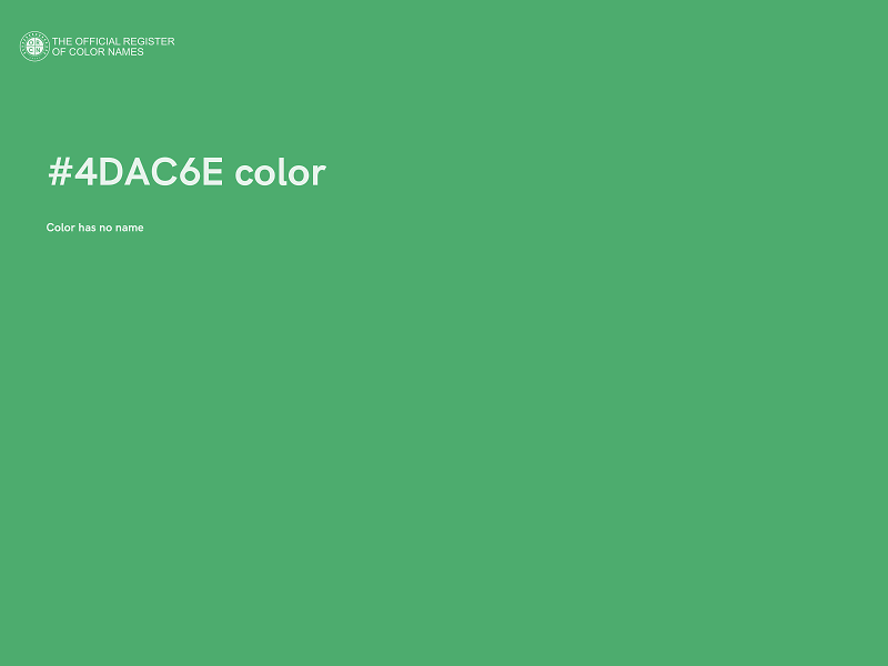 #4DAC6E color image