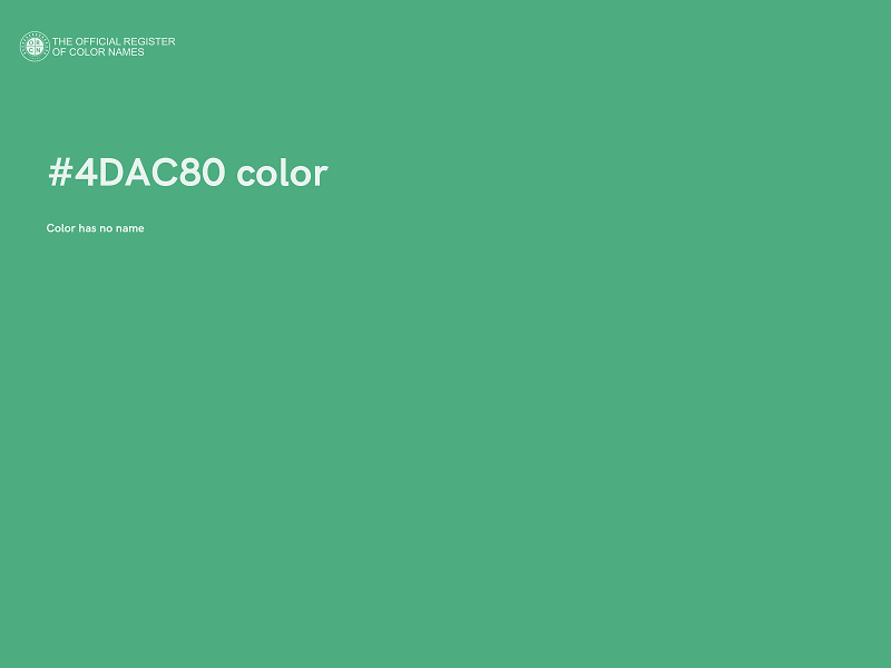 #4DAC80 color image