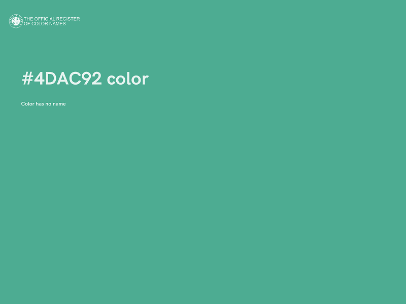 #4DAC92 color image