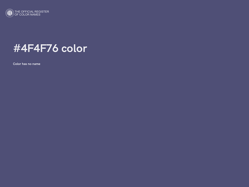 #4F4F76 color image