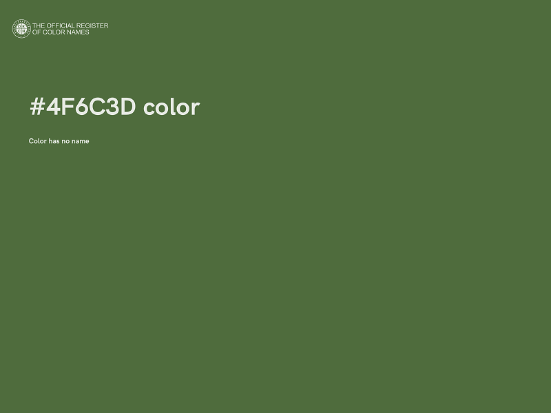 #4F6C3D color image