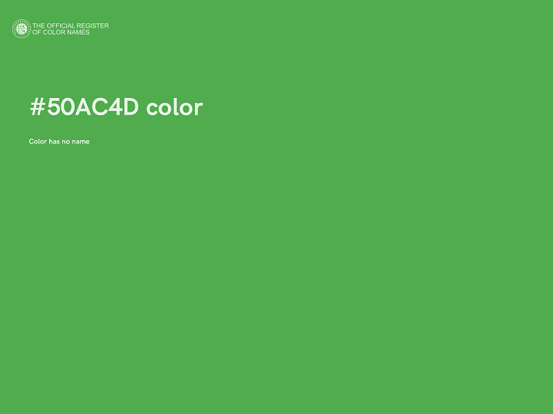 #50AC4D color image