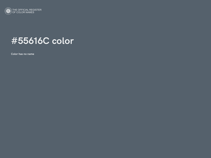 #55616C color image