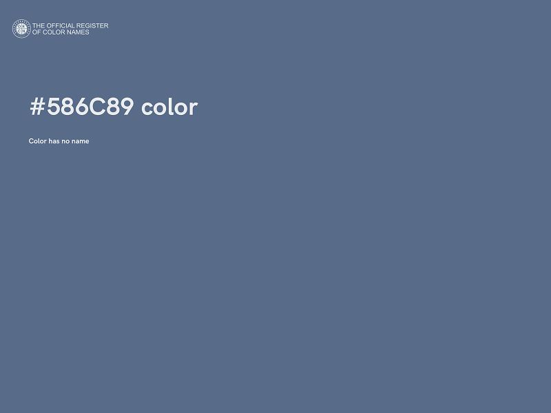 #586C89 color image