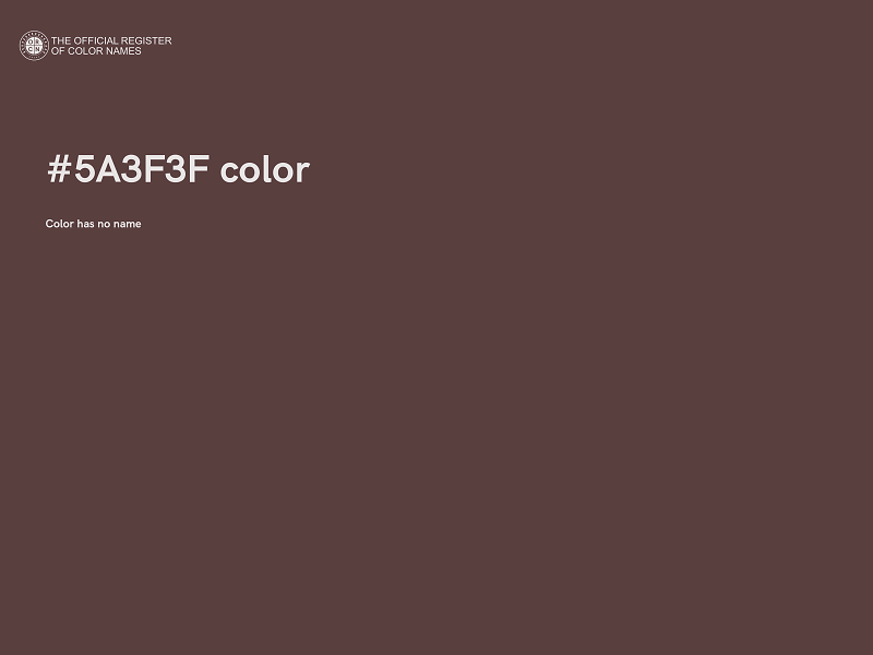 #5A3F3F color image