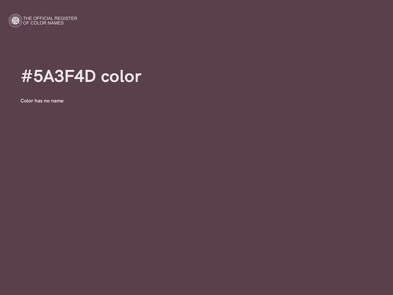 #5A3F4D color image