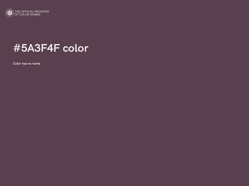 #5A3F4F color image