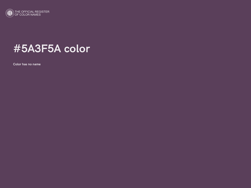 #5A3F5A color image