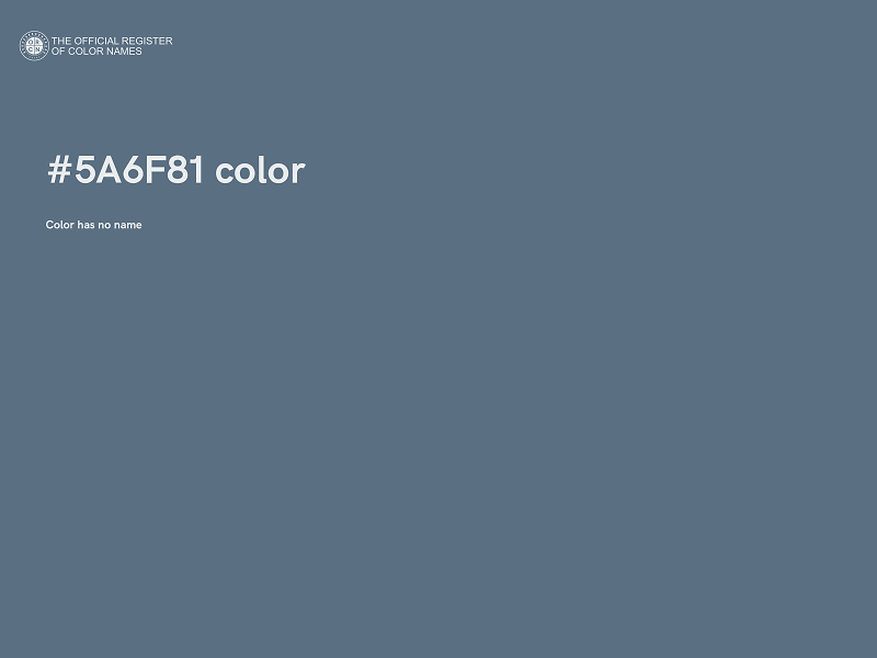 #5A6F81 color image