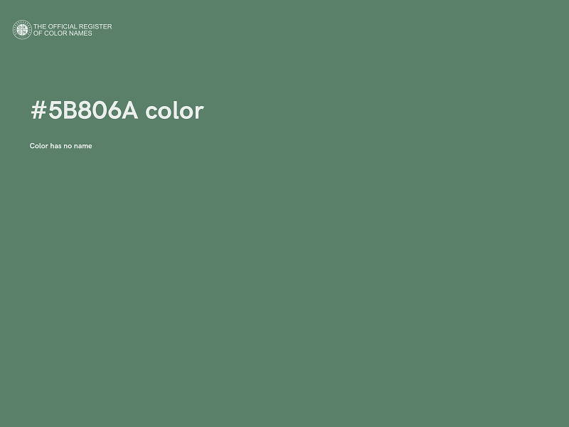 #5B806A color image