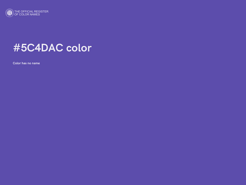 #5C4DAC color image
