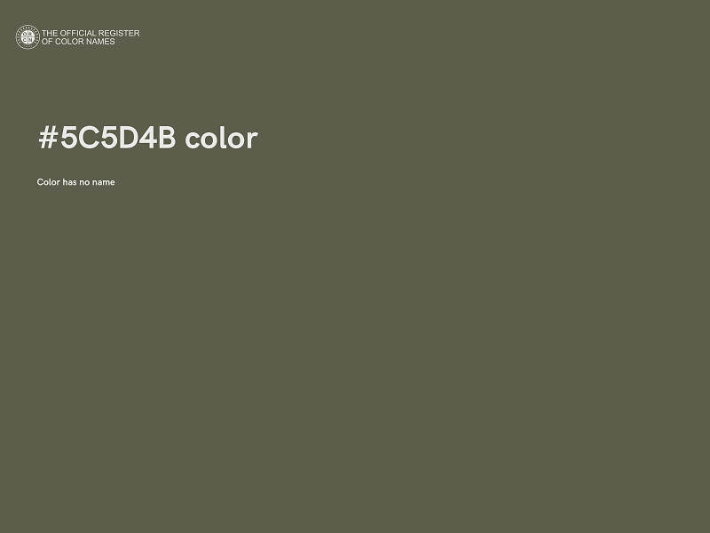 #5C5D4B color image