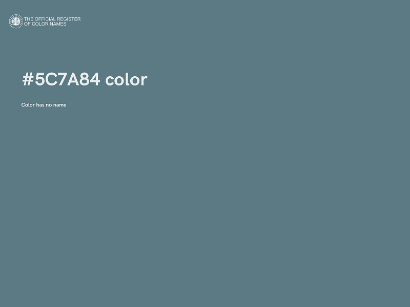 #5C7A84 color image