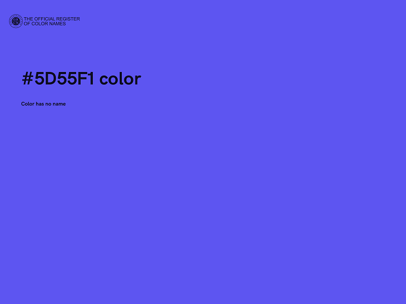 #5D55F1 color image