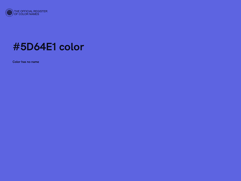 #5D64E1 color image