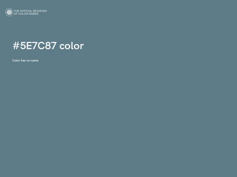 #5E7C87 color image