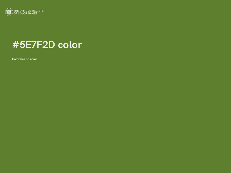 #5E7F2D color image
