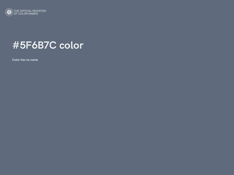 #5F6B7C color image