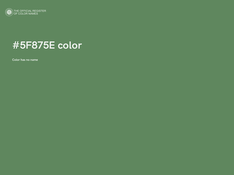 #5F875E color image