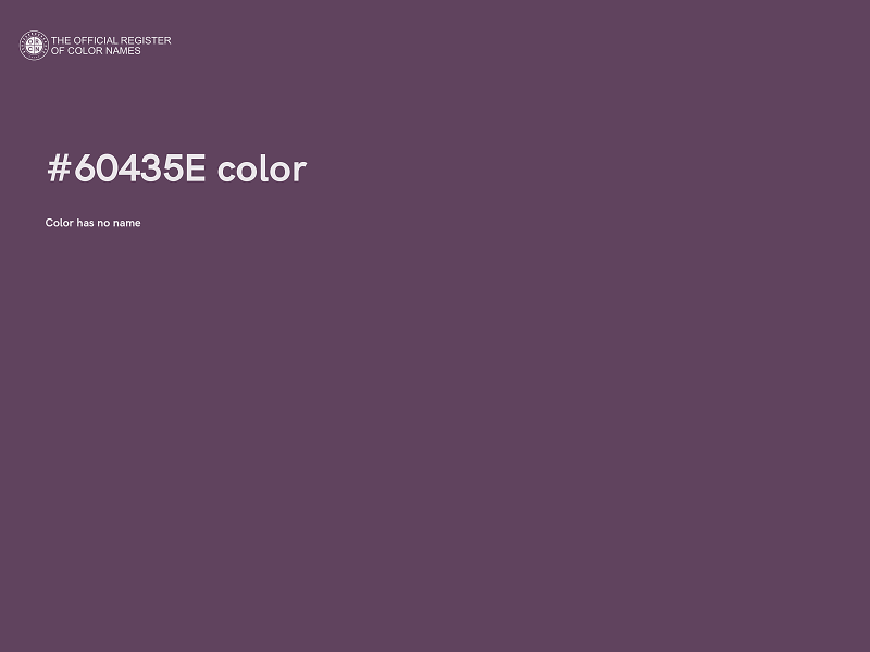 #60435E color image