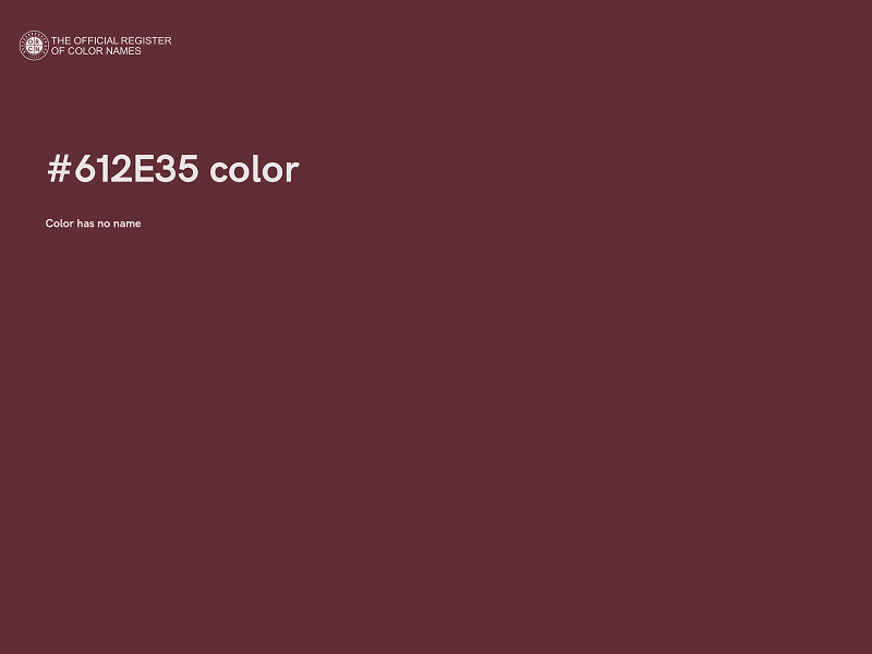 #612E35 color image