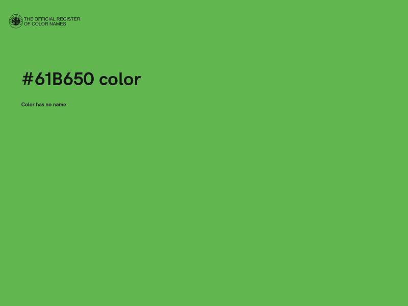 #61B650 color image