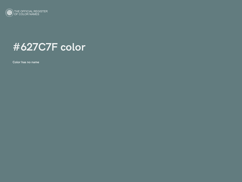 #627C7F color image