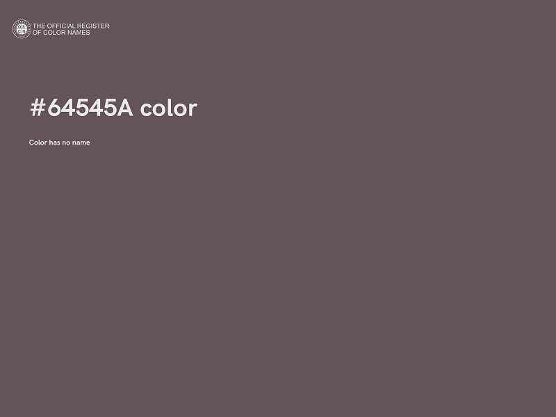 #64545A color image