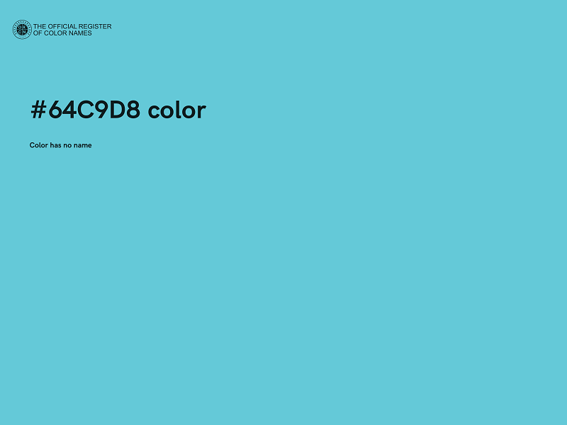 #64C9D8 color image